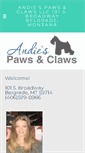 Mobile Screenshot of andiespawsandclaws.net